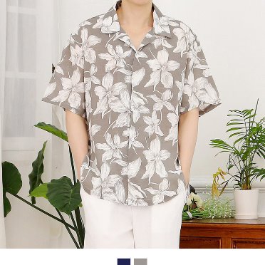 썬플라워 하와이안셔츠 (2 color)