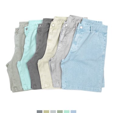 파스텔 청 하프 jeans (6 color)